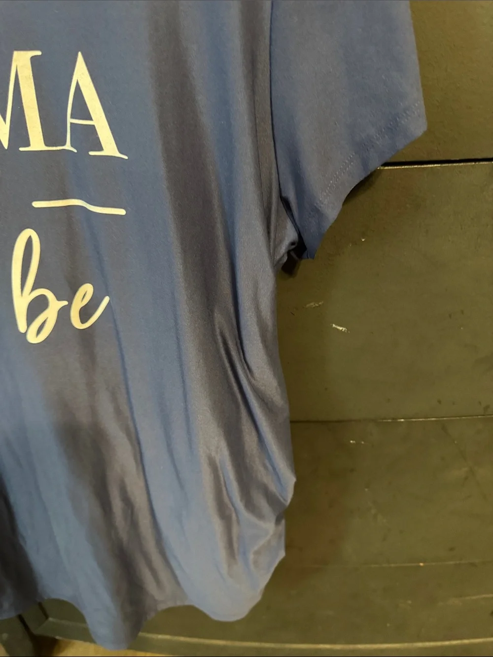 Time and Tru Navy Maternity Graphic Tee